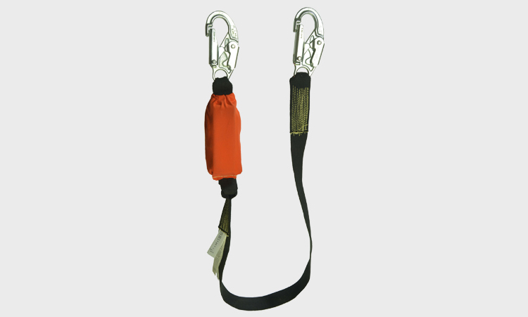 Guardian Fall Protection 11200 IS-72 6-Foot Internal Shock Lanyard with snap hoo 