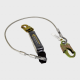 Guardian® Shock Absorbing Cable Lanyard - Steel Snap Hook Connector (Single Leg)