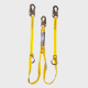 Guardian® Shock Absorbing Tie-Back Lanyard - Steel Snap Hook Connector (Twin Leg)