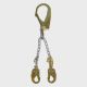 Guardian® Rebar Chain Assembly (Standard Style w/ Non-Swivel Double Locking Snap Hook w/ Clevis Pin)