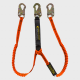 Guardian® Tiger Tail Stretch Lanyard - Steel Snap Hook Connector (Twin Leg)
