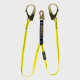 Guardian® External Shock Lanyard - Steel Rebar Hook Connector (Twin Leg)